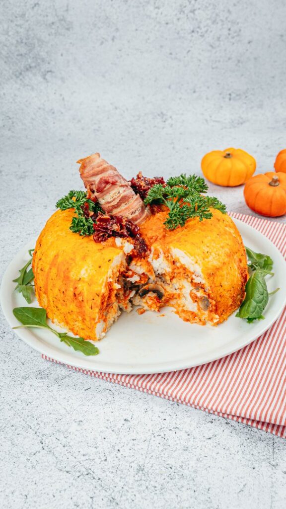Risoto de calabaza y champiñones!