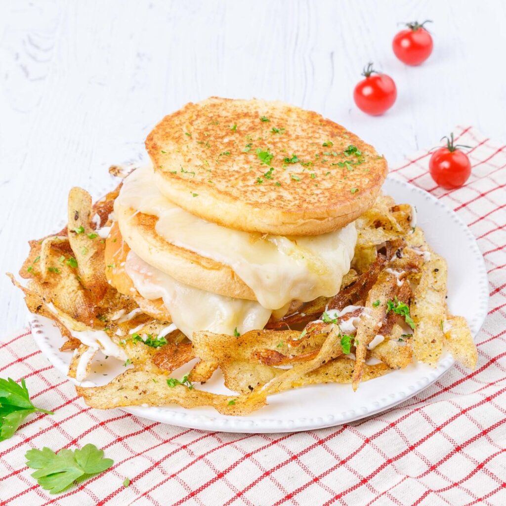 Extra käsiges Sandwich!