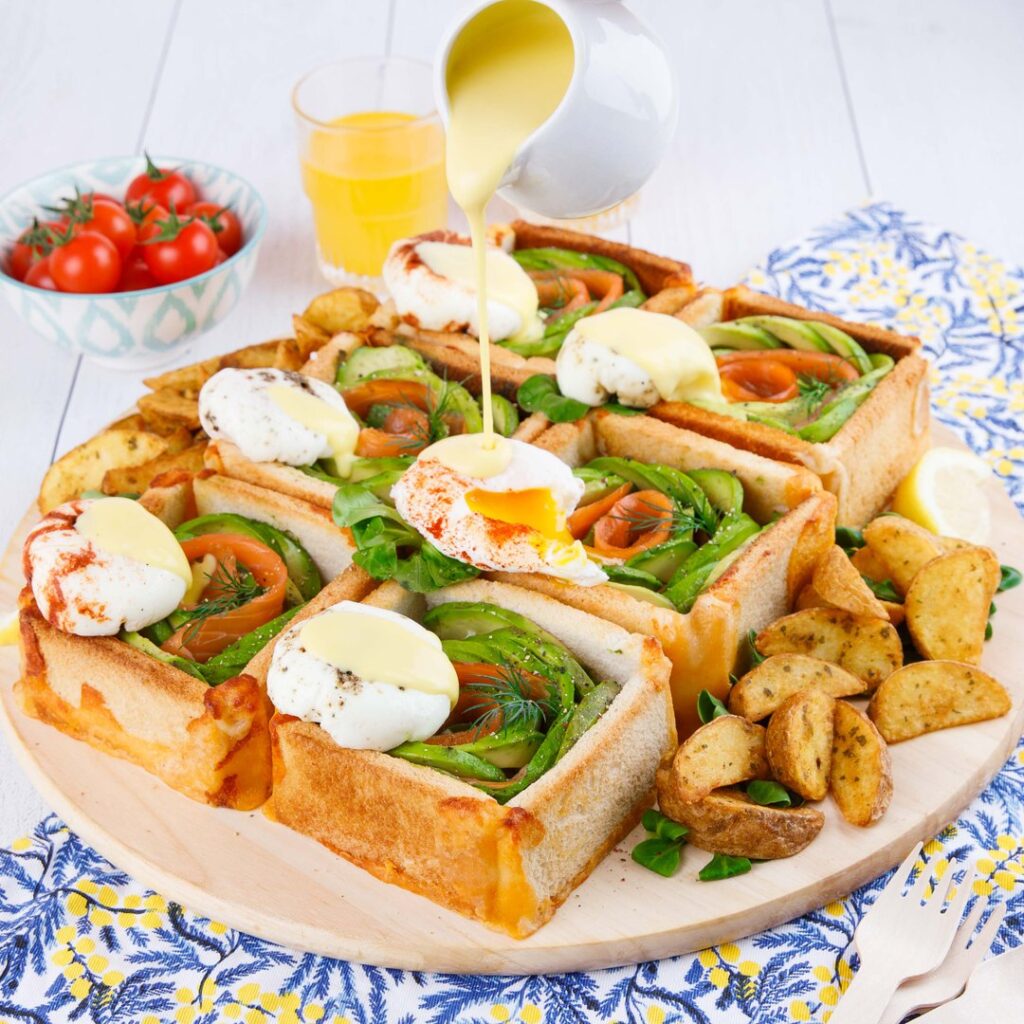 Eggy Avocado & Salmon Cubes