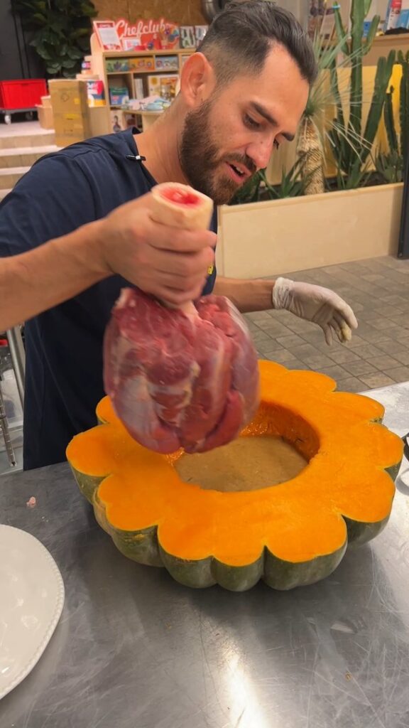 Carne asada en una calabaza!