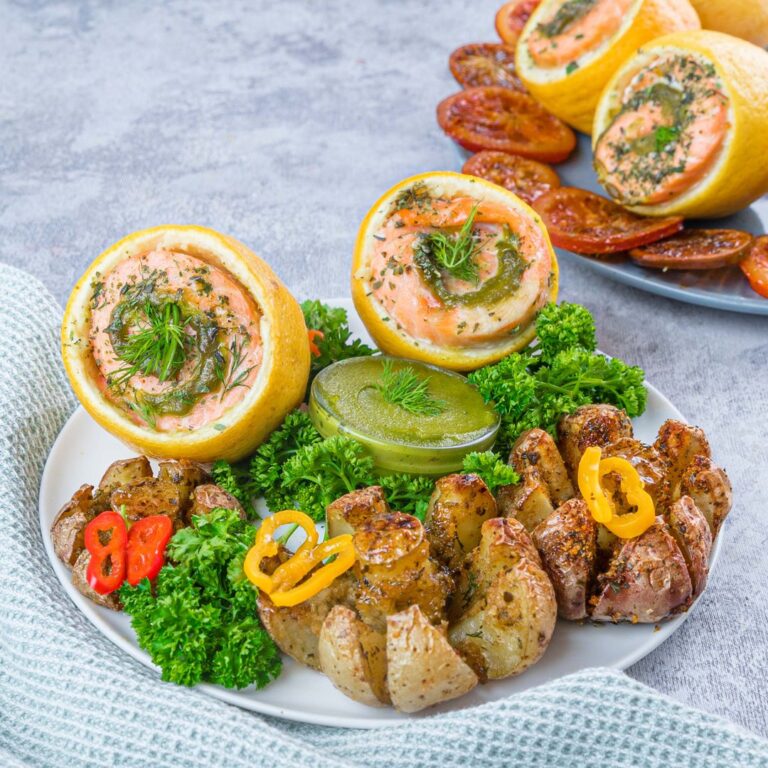 Bolinha de salmão & limão