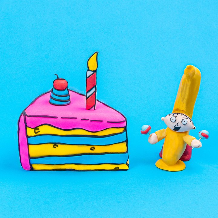 Tarta de dibujos animados