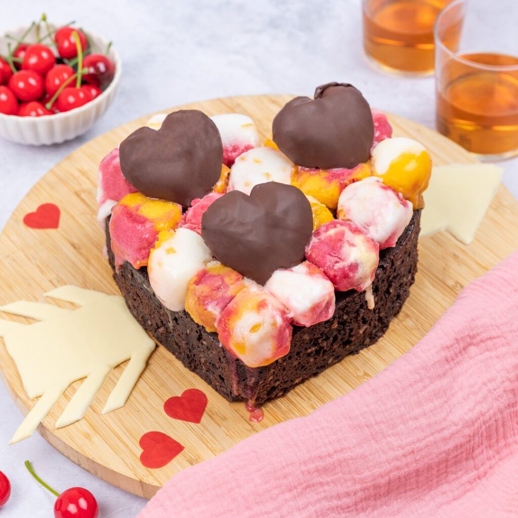 Pastel de chocolate para enamorados!