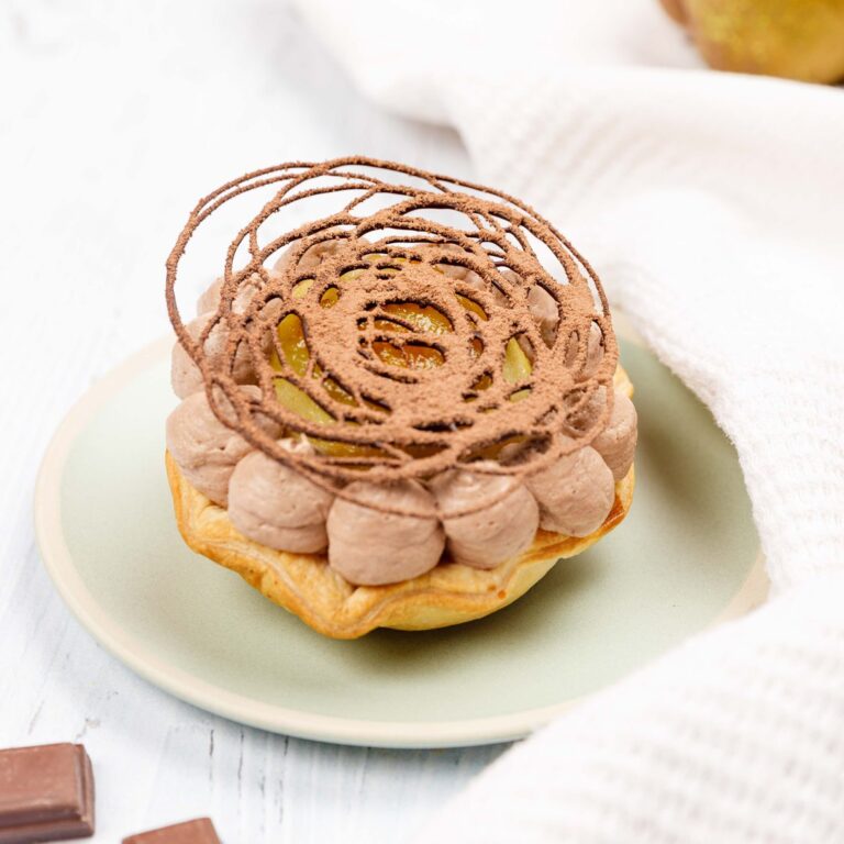 Tortinha de pera & chocolate