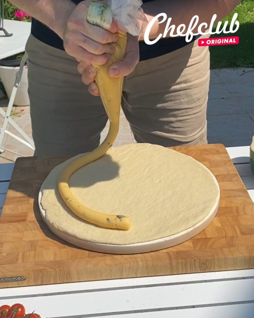 Pizza na churrasqueira