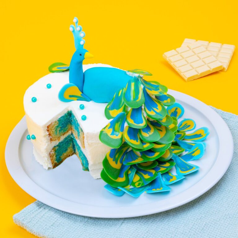 Le gâteau marbré du paon