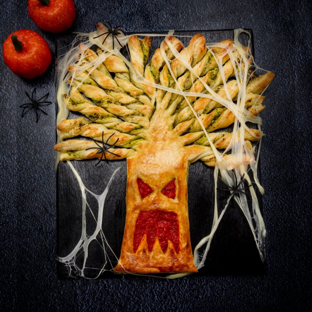 Halloween Savory Pastry Tree