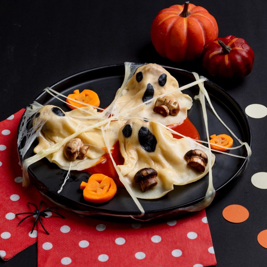 Les raviolis fantômes pour Halloween