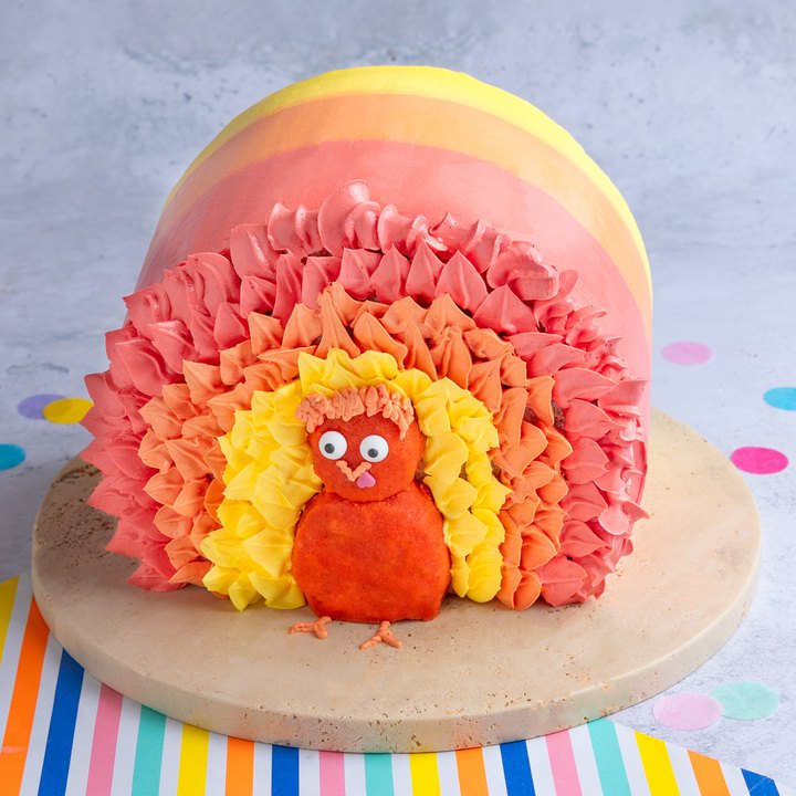 Thanksgiving Turkey Cake