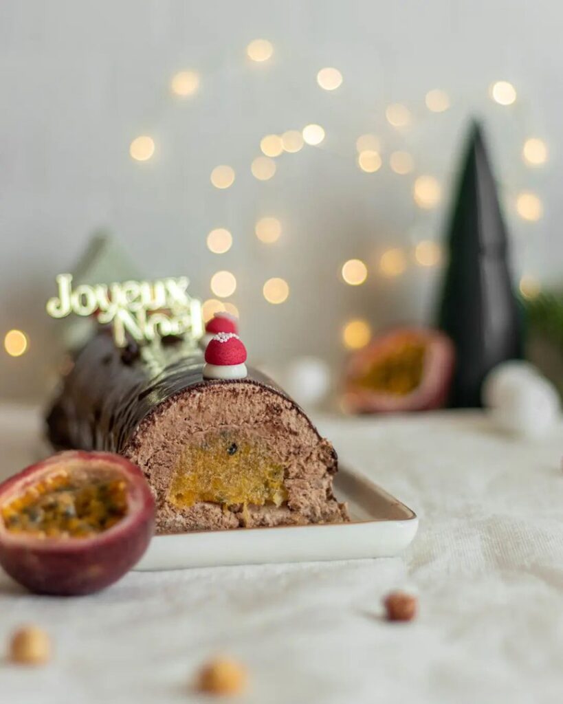 Bûche de Noël Chocolat et Passion