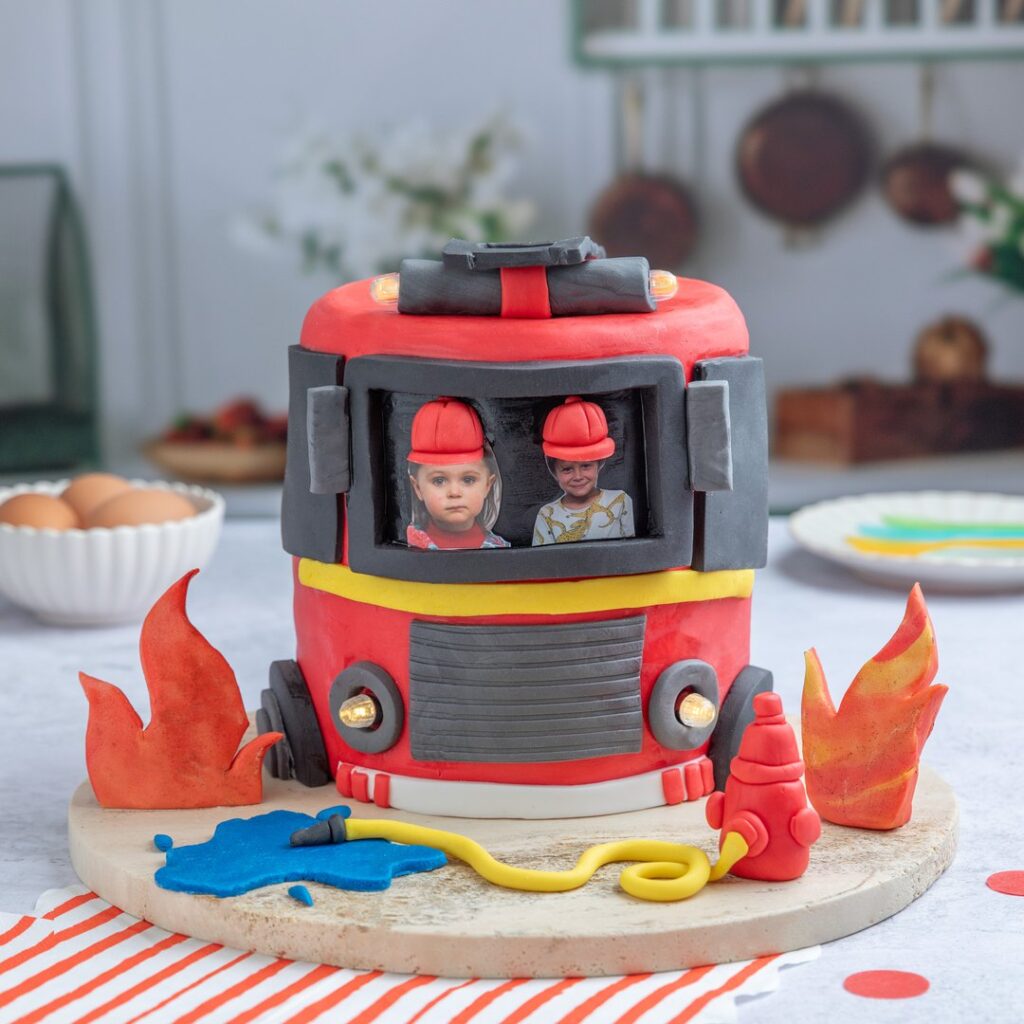 Firefighter Birthday Cake