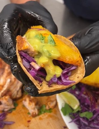 Sweet Heat Pineapple & Rib Tacos
