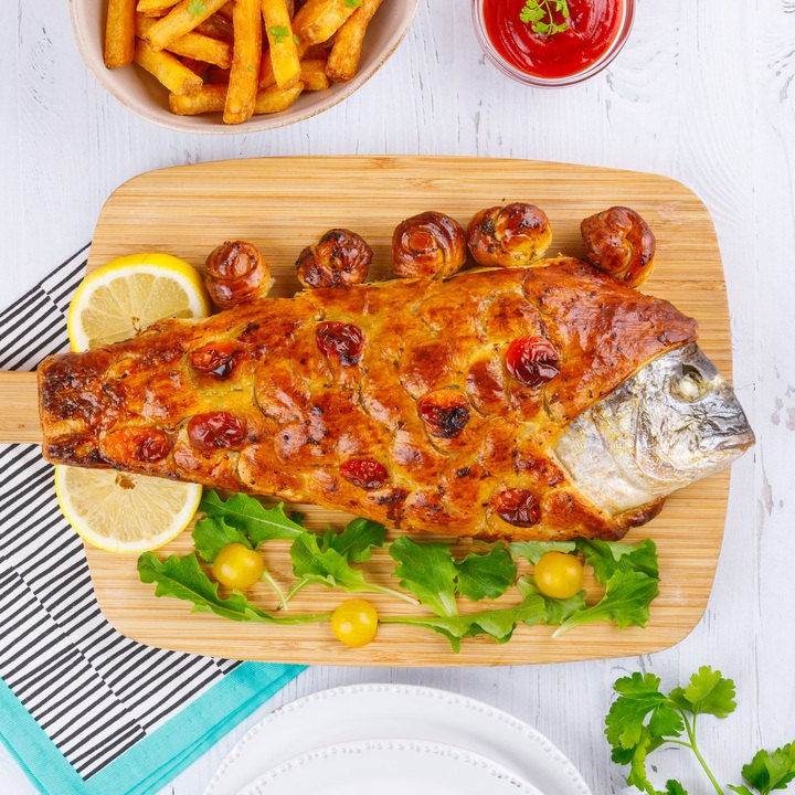 Peixe no alho & manteiga