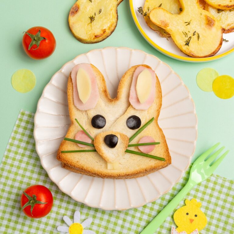 Le croque-monsieur lapin de Pâques