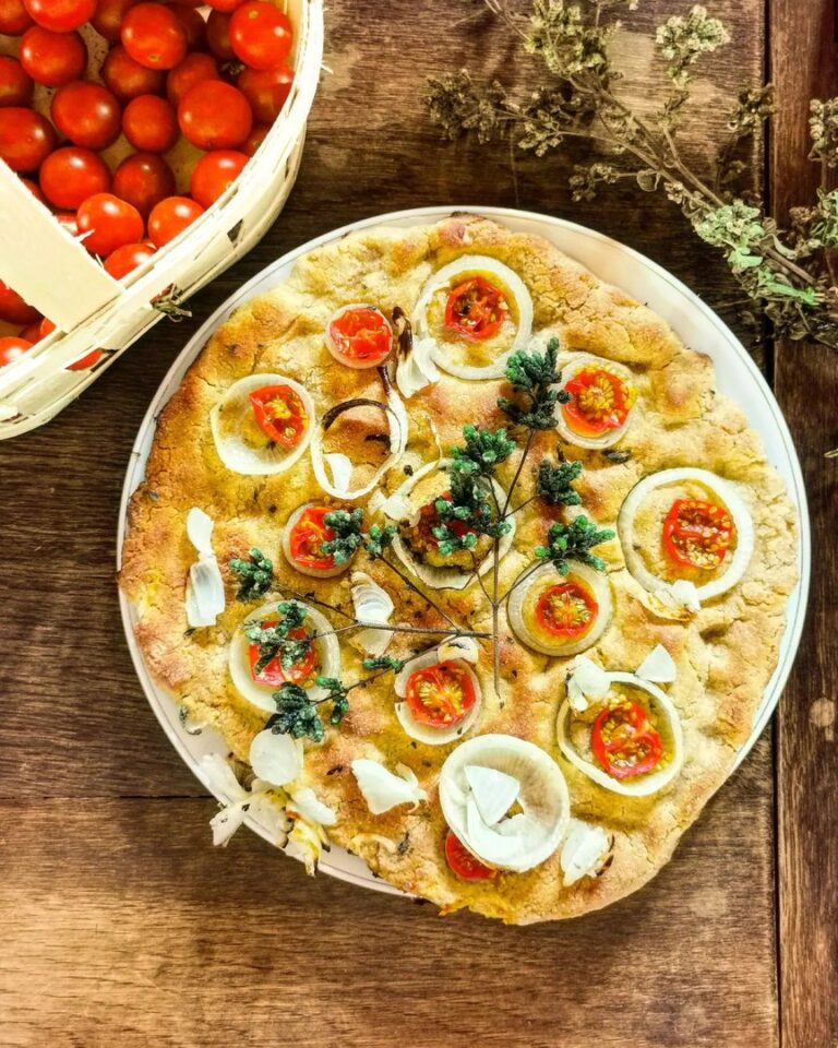 Fougasse à la farine de pois chiches