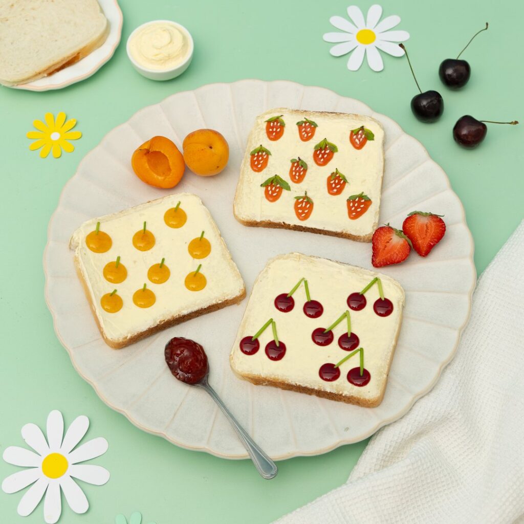 Les tartines fruitées