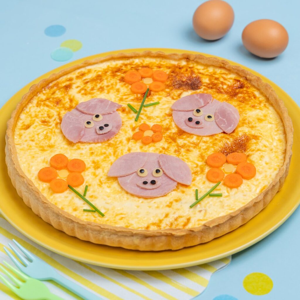 La quiche des 3 petits cochons