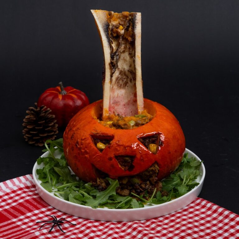 Jack-o’-lantern Shepherd’s Pie