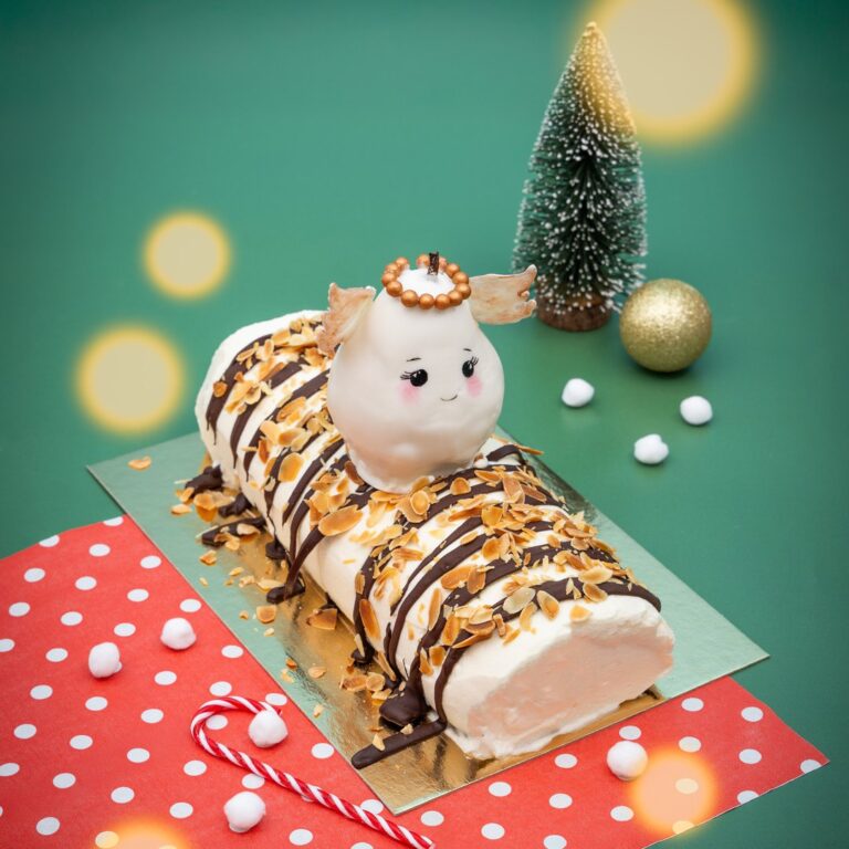 La bûche angélique Belle-Hélène