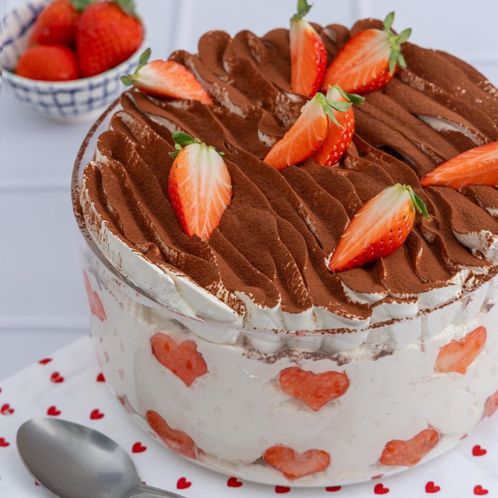 Le tiramisu à la fraise