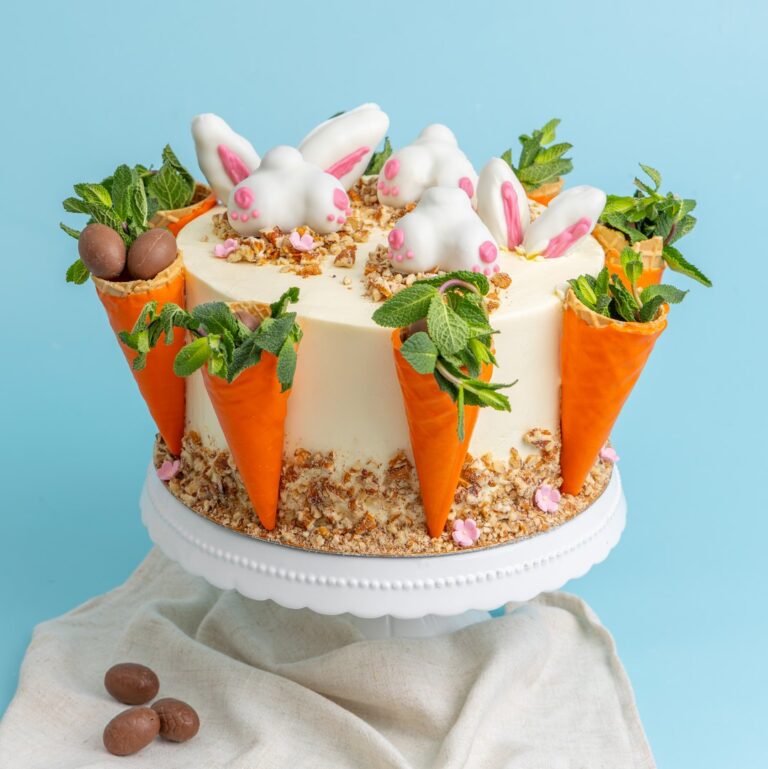 Easter Bunny Carrot Pecan Cake