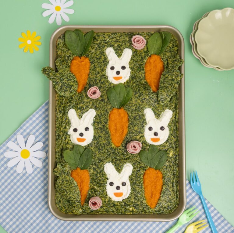 Cake épinards potager de Pâques