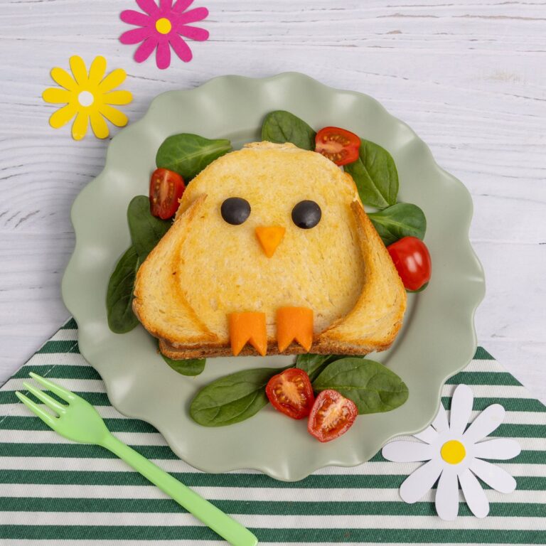 Croque-monsieur poussin de Pâques