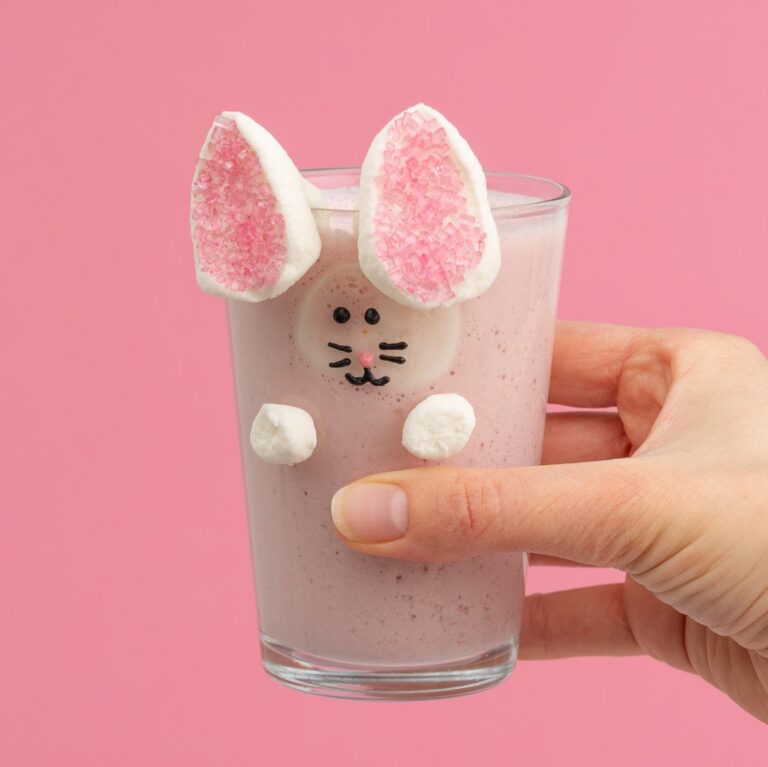 Milkshake à la fraise de Pâques