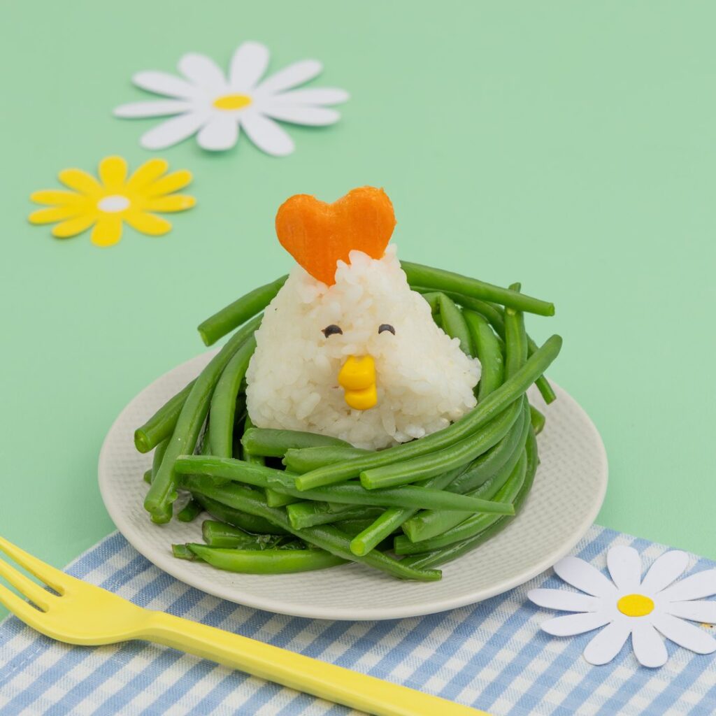 Le nid aux haricots verts