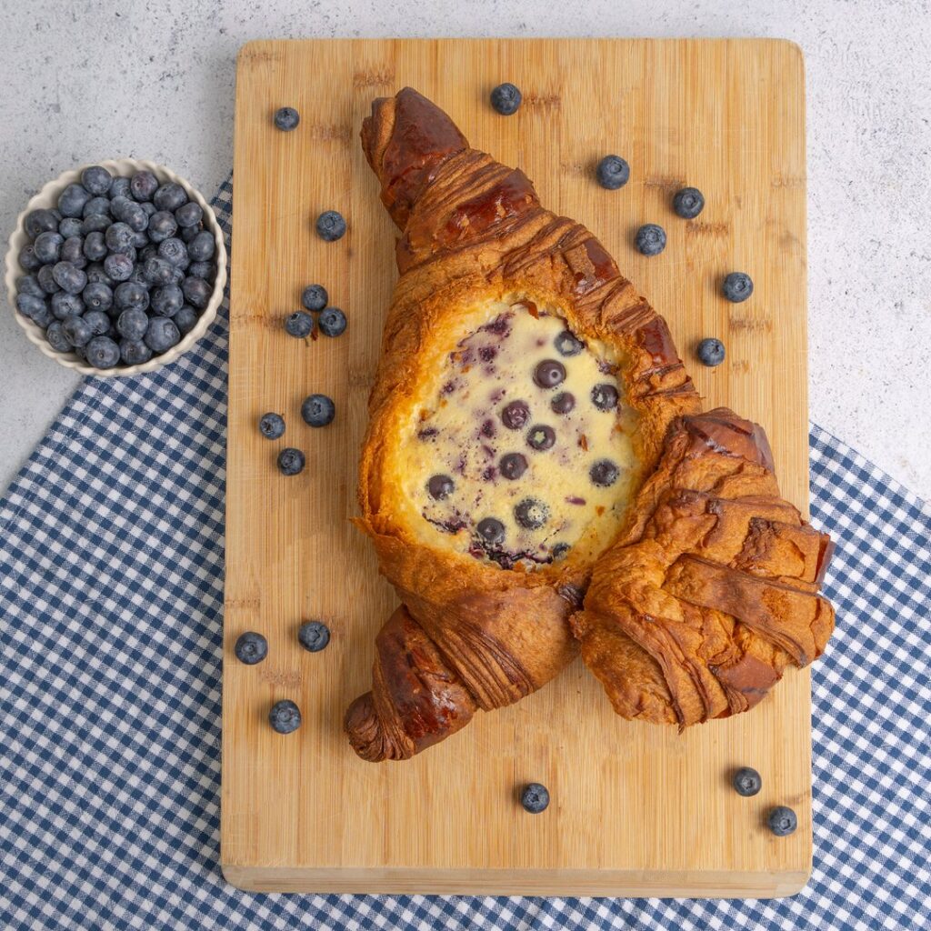 Giant Croissant Blueberry Cheesecake