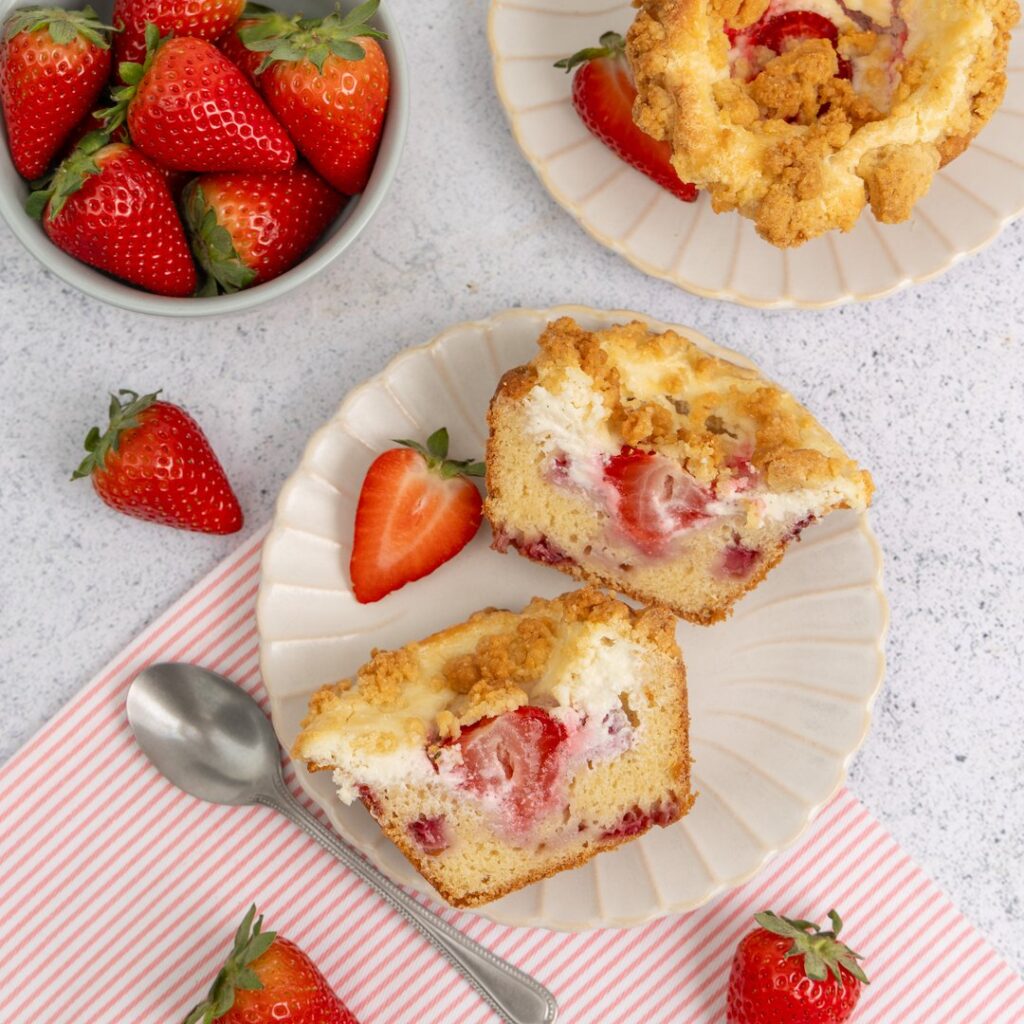 Strawberry Cheesecake Muffins