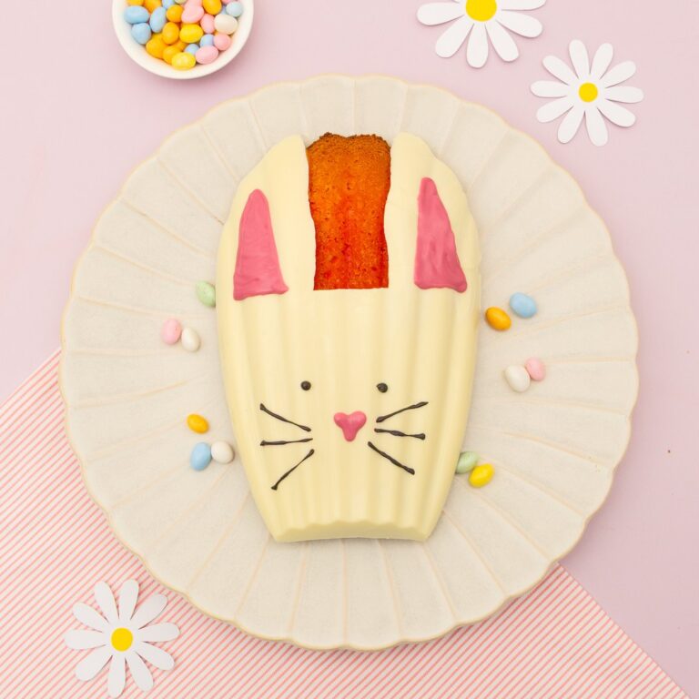 Madeleine lapin à la fraise
