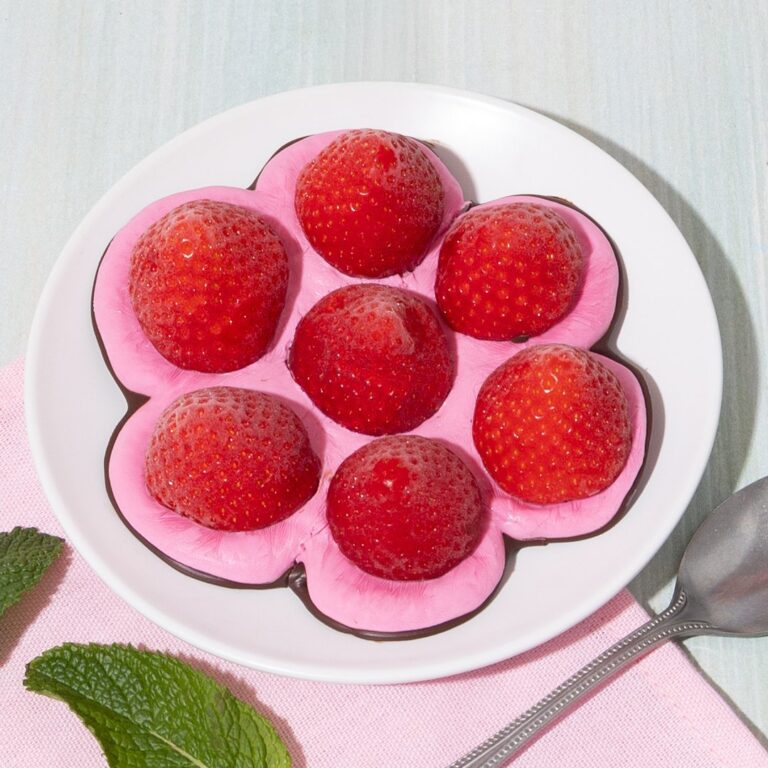 Yaourt glacé à la fraise