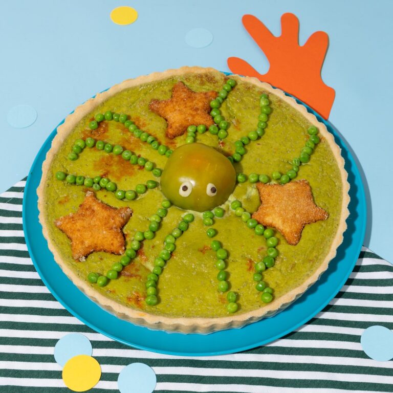 Quiche aux petits pois-chèvre