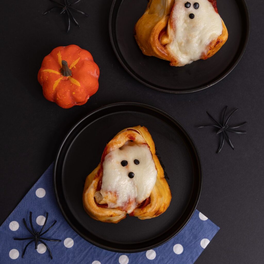 Spooky Ghost Pizza Rolls