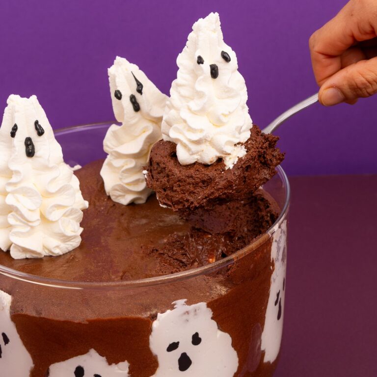 Mousse au chocolat hantée d&rsquo;Halloween