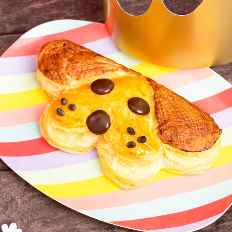 Mini-galette des rois chien