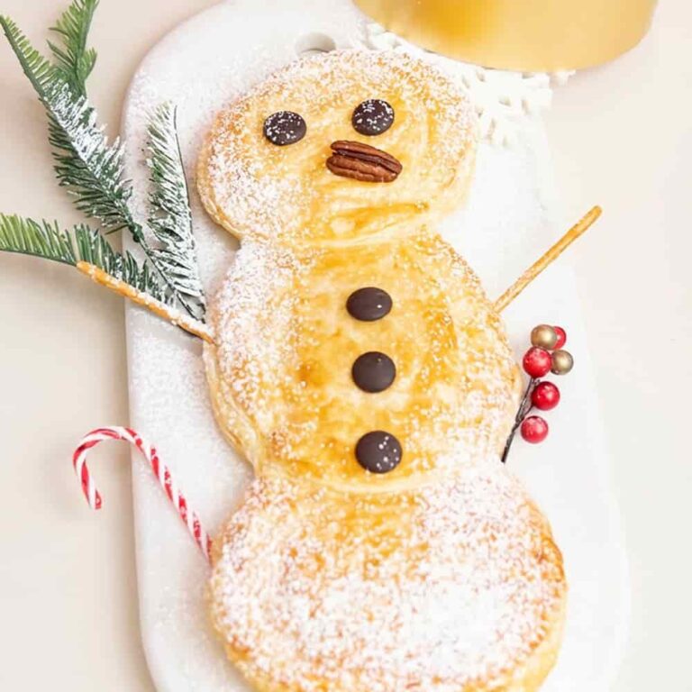 Galette des rois bonhomme de neige