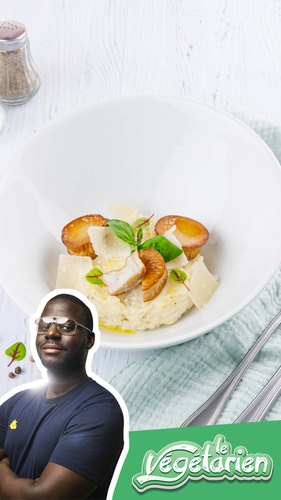 Le risotto de saint-jacques végétarien