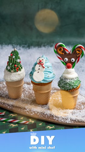 Chocolate Santa Peppermint Cake