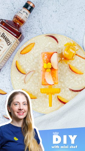Peach & Whiskey Popsicle