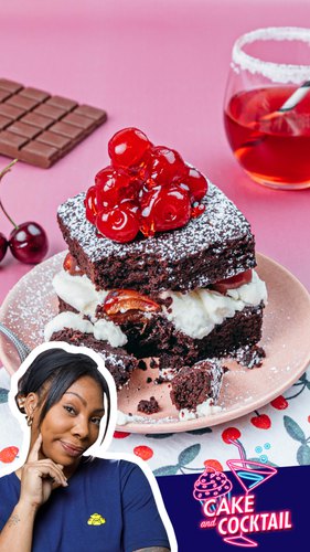 Bourbon Cherry & Chocolate Cake