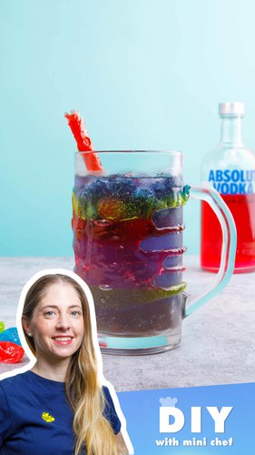 Berries boozy smoothies