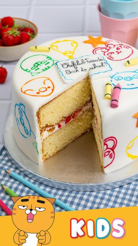 Back To School Graffiti Cake