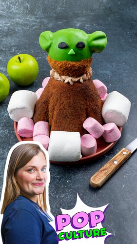 Baby Yoda Caramel Apple