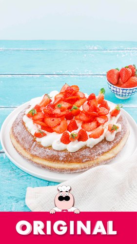 Strawberry Donut Pie