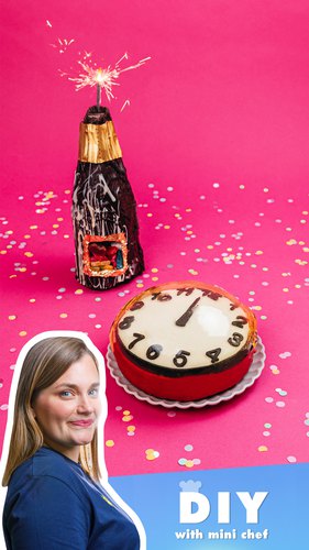 Midnight Clock Cake