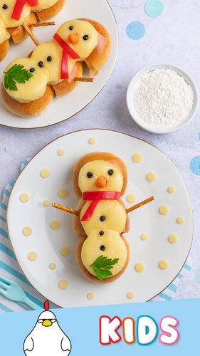 Le dîner bonhomme de neige