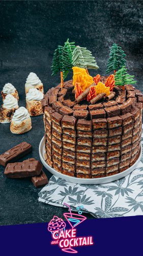 S'mores Shots & Campfire Cake