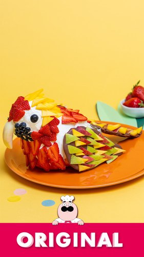 Tropical Berry Parrot Cake